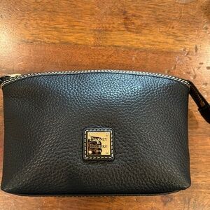 Dooney & Bourke Black Pebble Leather Cosmetic Bag - NWT